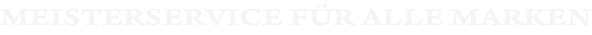 MEISTERSERVICE FÜR ALLE MARKEN